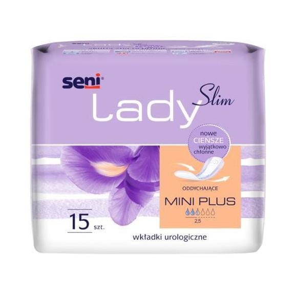 Seni Lady Slim Mini Plus, wkładki urologiczne dla kobiet, 15 szt. - zdjęcie produktu