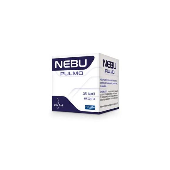 Nebu Pulmo, 3 % roztwór do inhalacji z ektoiną, ampułki, 20 x 5 ml - zdjęcie produktu