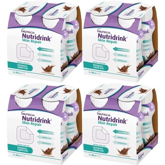 Nutridrink Skin Repair, smak czekoladowy, zestaw 16x200 ml - zdjęcie produktu