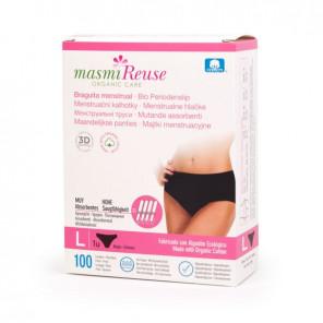 Masmi, majtki menstruacyjne z bawełny organicznej, rozmiar L, 1szt. - zdjęcie produktu