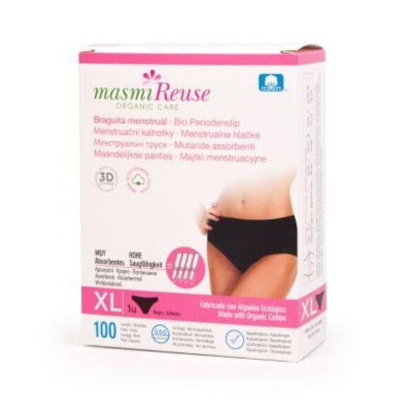 Masmi, majtki menstruacyjne z bawełny organicznej, rozmiar XL, 1szt. - zdjęcie produktu