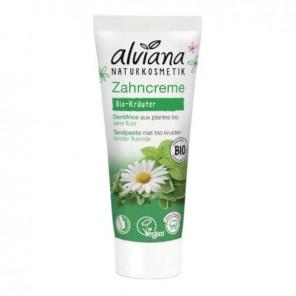 Alviana, delikatna ziołowa pasta do zębów wrażliwych z ekstraktem z organicznych ziół, bez fluoru, 75 ml - zdjęcie produktu