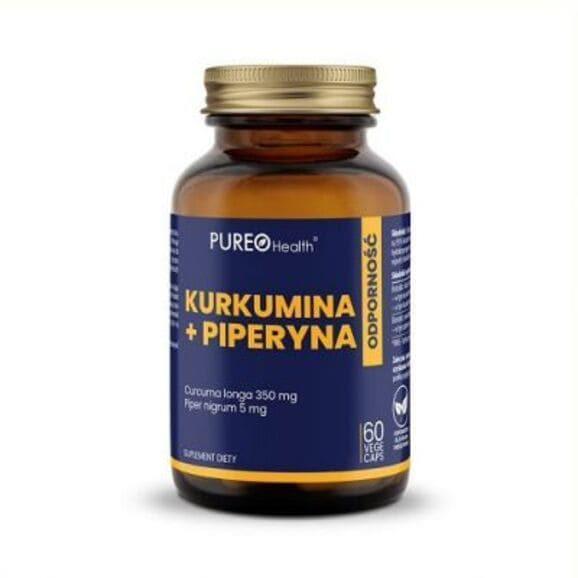 Pureo Health kurkumina + piperyna, kapsułki, 60 szt. Pureo Health kurkumina + piperyna, kapsułki, 60 szt. - zdjęcie produktu