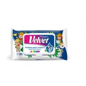 Velvet Junior, papier toaletowy nawilżany, z klipsem, 42 szt. - zdjęcie produktu