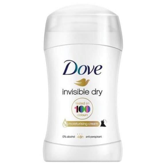 Dove Invisible Dry 48h, antyperspirant, sztyft, 40 ml - zdjęcie produktu