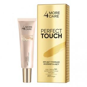 More4Care Perfect Touch, kryjący podkład rozświetlający, 103 beige, 30 ml - zdjęcie produktu