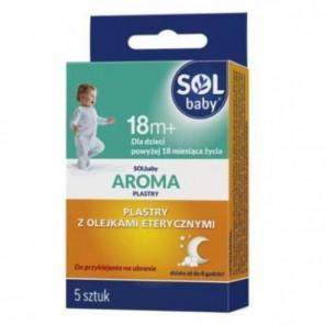SOLbaby Aroma, plastry na ubranka niwelujące uczucie zatkanego noska u dzieci 18m+, 5 szt. - zdjęcie produktu