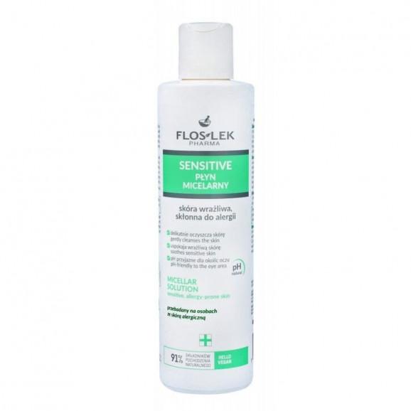 Flos-Lek Sensitive, płyn micelarny do skóry wrażliwej, 225 ml - zdjęcie produktu
