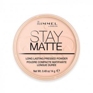 Rimmel Stay Matte, puder prasowany, 002 PINK BLOSSOM, 14 g, 1 szt. - zdjęcie produktu