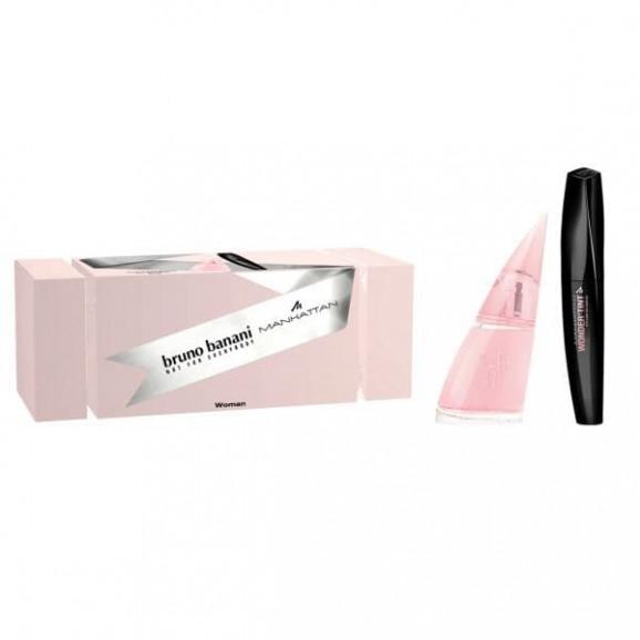 Bruno Banani Woman, woda toaletowa spray 30 ml + Manhatan Wonder Tint Mascara, tusz do rzęs 11 ml, zestaw, 1 szt. Bruno Banani Woman, woda toaletowa spray 30 ml + Manhatan Wonder Tint Mascara, tusz do rzęs 11 ml, zestaw, 1 szt. - zdjęcie produktu