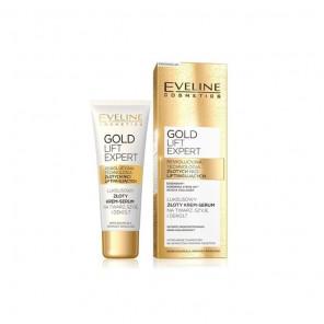 Eveline Gold Lift Expert, luksusowy ujędrniający krem-serum z 24K złotem na twarz, szyję i dekolt, 40 ml - zdjęcie produktu