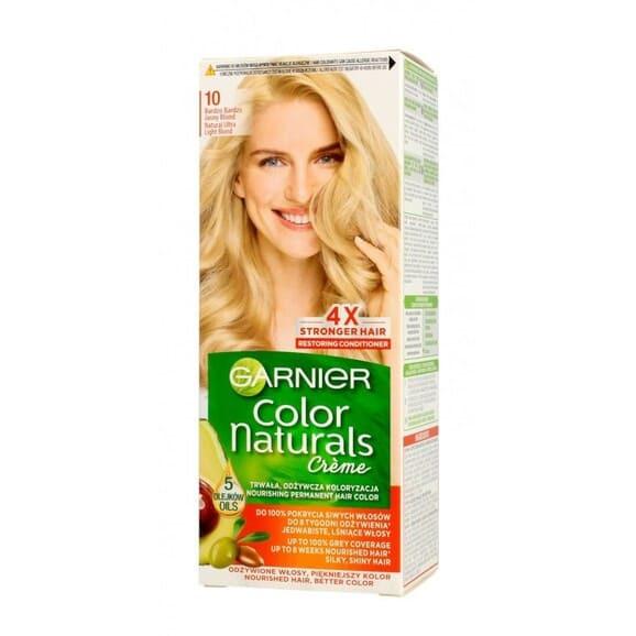 Farba do włosów Garnier Color Naturals, 10 BARDZO BARDZO JASNY BLOND, 1 szt. - zdjęcie produktu