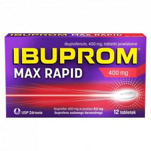 Ibuprom Max Rapid, 400 mg, tabletki, 12 szt. - zdjęcie produktu