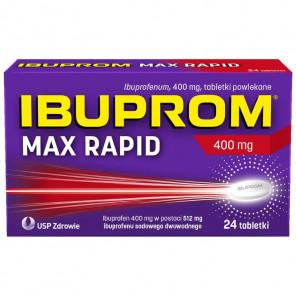 Ibuprom Max Rapid, 400 mg, tabletki, 24 szt. - zdjęcie produktu