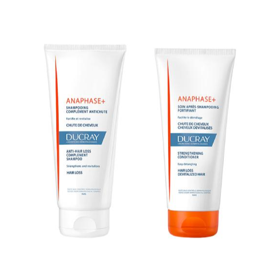 Ducray Anaphase+, szampon 200 ml + odżywka 200 ml, zestaw, 1 szt. - zdjęcie produktu