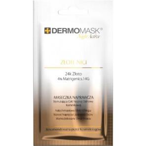 L'BIOTICA Dermomask Night Active Złote Nici, maseczka naprawcza, 12 ml - zdjęcie produktu