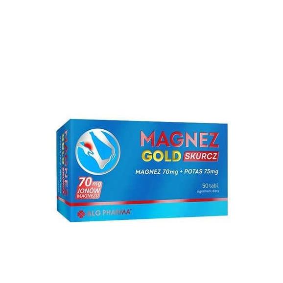 Magnez Gold Skurcz, tabletki, 50 szt. Magnez Gold Skurcz, tabletki, 50 szt. - zdjęcie produktu