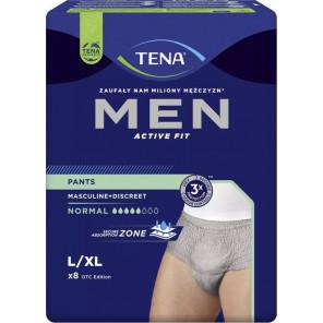 Tena Men Pants Normal Grey, majtki chłonne dla mężczyzn, rozmiar L/XL, 8 szt. - zdjęcie produktu