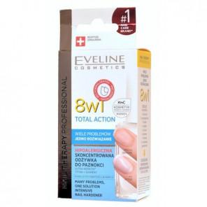 Eveline Nail Therapy Professional, skoncentrowana odżywka do paznokci 8w1, 12 ml - zdjęcie produktu