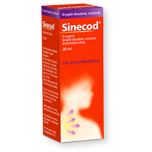 Sinecod, 5 mg/ml, krople doustne, 20 ml - zdjęcie produktu