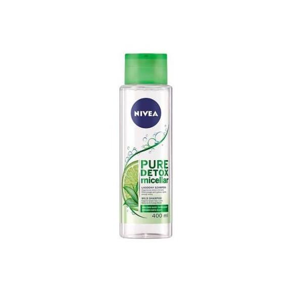 Nivea Pure Detox Micellar, szampon micelarny, 400 ml - zdjęcie produktu