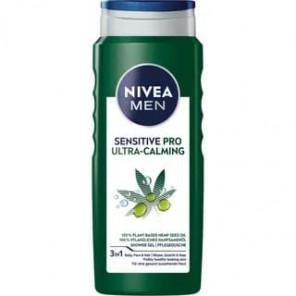 Nivea MEN Sensitive Pro Ultra-Calming, żel pod prysznic z olejem konopnym, 500 ml - zdjęcie produktu