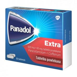 Panadol Extra, 500 mg+65 mg, tabletki powlekane, 12 szt. - zdjęcie produktu