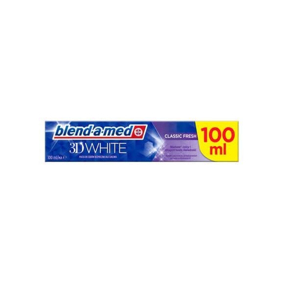 Blend-a-med 3D White Classic Fresh, pasta do zębów, 100 ml - zdjęcie produktu