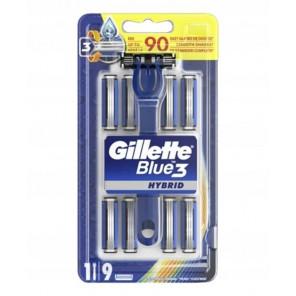 Maszynka Gillette Blue 3 Hybrid, uchwyt + 9 wkładów - zdjęcie produktu