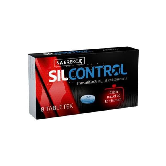 Silcontrol, 25 mg, tabletki powlekane, 8 szt. - zdjęcie produktu