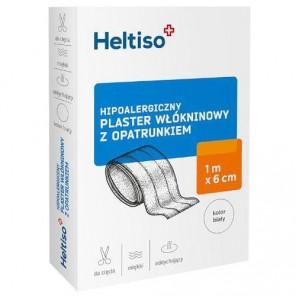 Heltiso, plaster włókninowy z opatrunkiem 1 m x 6 cm, 1 szt. - zdjęcie produktu