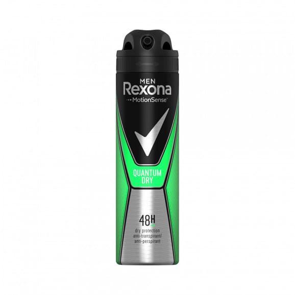 Rexona Men Quantum Dry, antyperspirant w sprayu dla mężczyzn, 150 ml - zdjęcie produktu