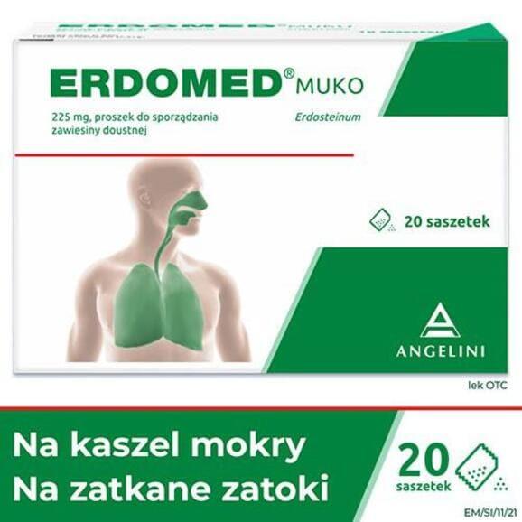 Erdomed Muko, saszetki 20 szt. - zdjęcie produktu