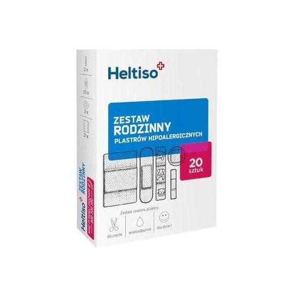 Heltiso, plastry hipoalergiczne, zestaw rodzinny, 20 szt. - zdjęcie produktu