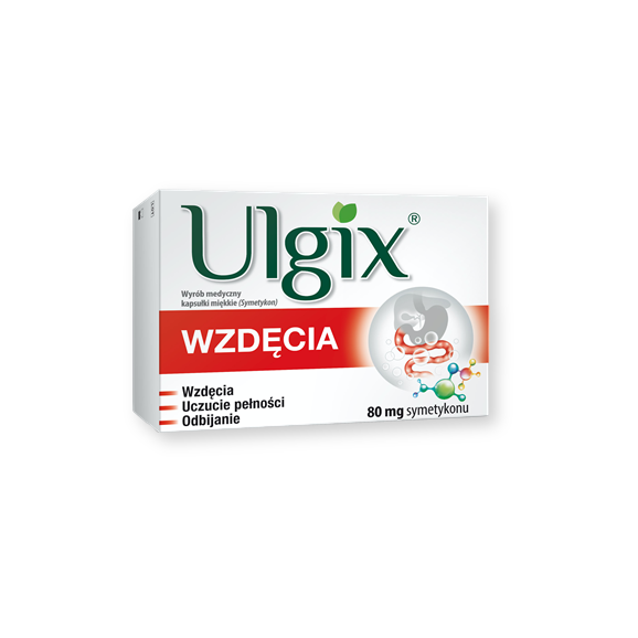 Ulgix Wzdęcia, 80 mg, kapsułki miękkie, 50 szt. - zdjęcie produktu