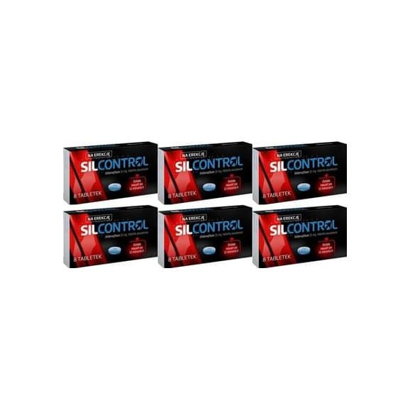 Silcontrol, 25 mg, tabletki powlekane, zestaw 6x 8 szt. Silcontrol, 25 mg, tabletki powlekane, zestaw 6x 8 szt. - zdjęcie produktu
