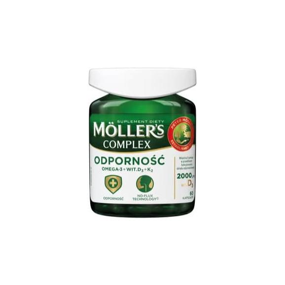 Mollers Complex, kapsułki, kwasy omega-1 i wit. D3, 60 szt. - zdjęcie produktu