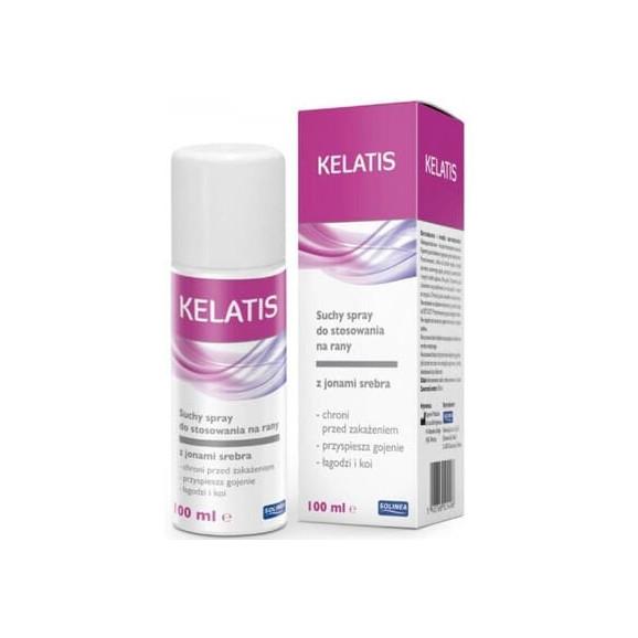 Kelatis, suchy spray do stosowania na rany, z jonami srebra, 100 ml - zdjęcie produktu