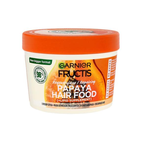 Garnier Fructis Hair Food Papaya, maska regenerująca do włosów zniszczonychch, 400 ml - zdjęcie produktu