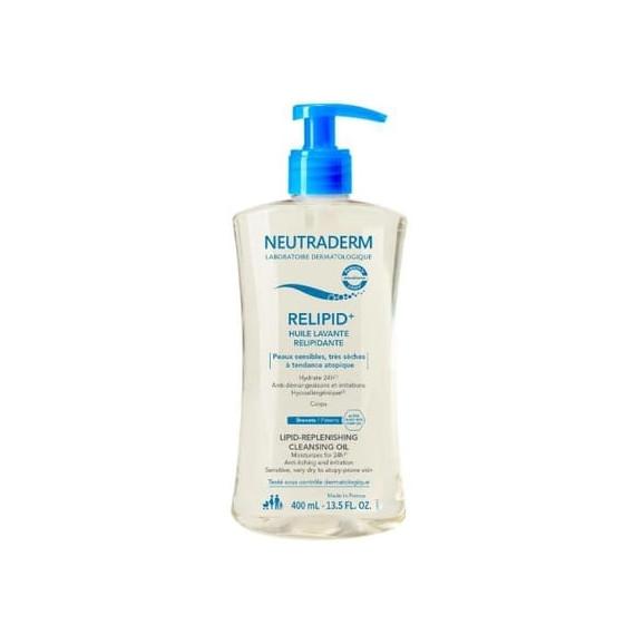 Neutraderm Relipid+, olejek do mycia ciała, skóra wrażliwa, bardzo sucha i atopowa, 400 ml - zdjęcie produktu