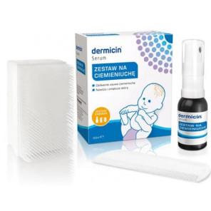 Dermicin, zestaw na ciemieniuchę, aerozol, 30 ml + grzebyk + szczotka, 1 szt. - zdjęcie produktu