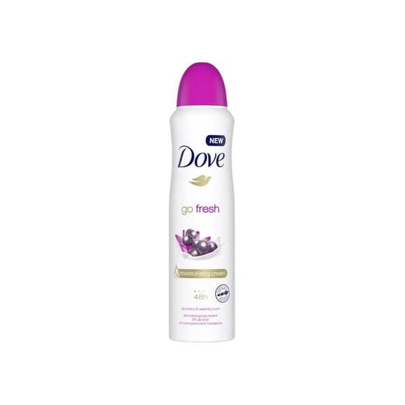 Dove Go Fresh Acai Berry & Water Lily, dezodorant w sprayu, 150 ml Dove Go Fresh Acai Berry & Water Lily, dezodorant w sprayu, 150 ml - zdjęcie produktu