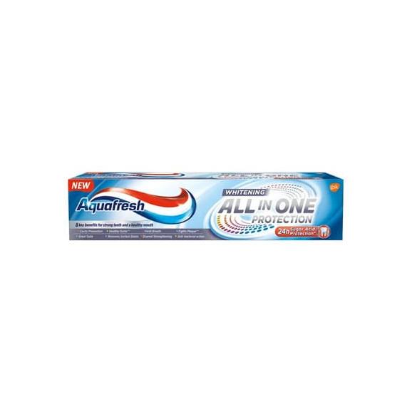 Aquafresh All In One Protection Whitening, pasta do zębów, 100 ml - zdjęcie produktu
