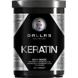 Dallas Cosmetics Keratin, maska ​​do włosów, 1 l - zdjęcie produktu