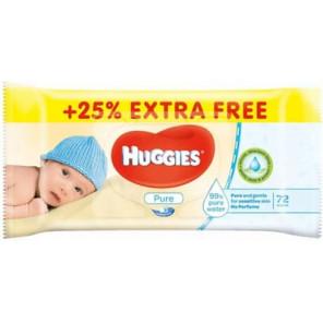 Huggies Pure Jumbo Pack, chusteczki nawilżane dla niemowląt, 72 szt. - zdjęcie produktu