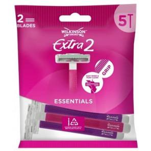 Wilkinson Sword Extra2 Essentials, jednorazowe maszynki do golenia dla kobiet, 5 szt. - zdjęcie produktu