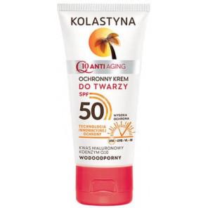 Kolastyna Anti-Aging, krem ochronny do twarzy, SPF 50, 50 ml - zdjęcie produktu