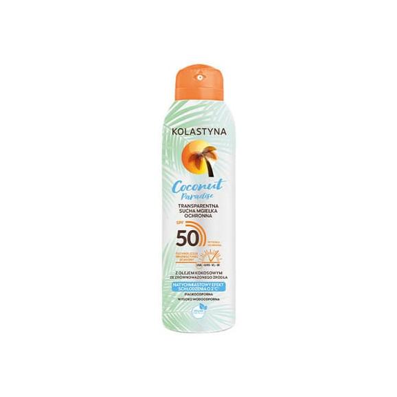 Kolastyna Coconut Paradise, sucha mgiełka ochronna, SPF 50, 150 ml - zdjęcie produktu