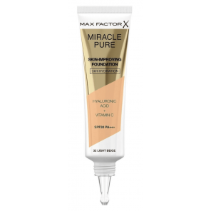 Max Factor Miracle Pure, podkład poprawiający kondycję skóry, SPF 30, 32 LIGHT BEIGE, 30 ml - zdjęcie produktu