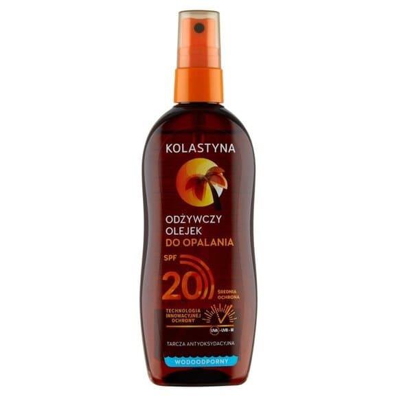 Kolastyna, wodoodporny odżywczy olejek do opalania, SPF 20, 150 ml - zdjęcie produktu